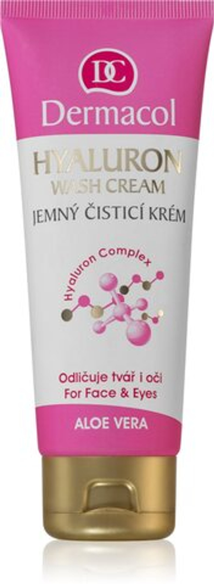 Dermacol Hyaluron - нежный очищающий крем для лица и области вокруг глаз /   100  ml  / GTIN 8590031100234