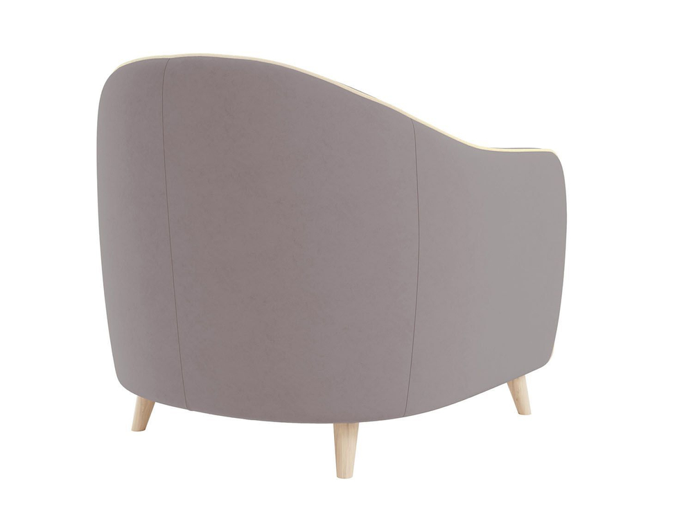 Кресло Лона / велюр киото тоуп/велюр киото крем