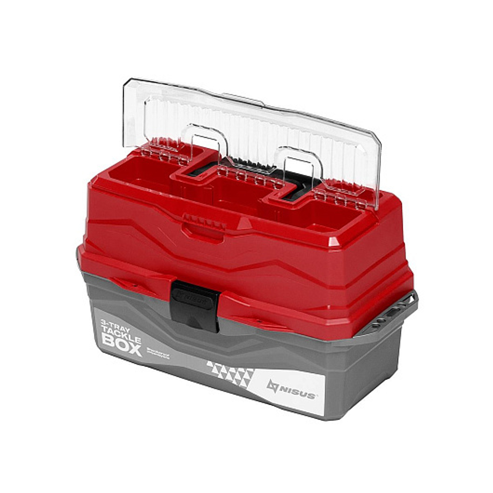 Ящик для снастей Tackle Box трехполочный красный (N-TB-3-R) NISUS