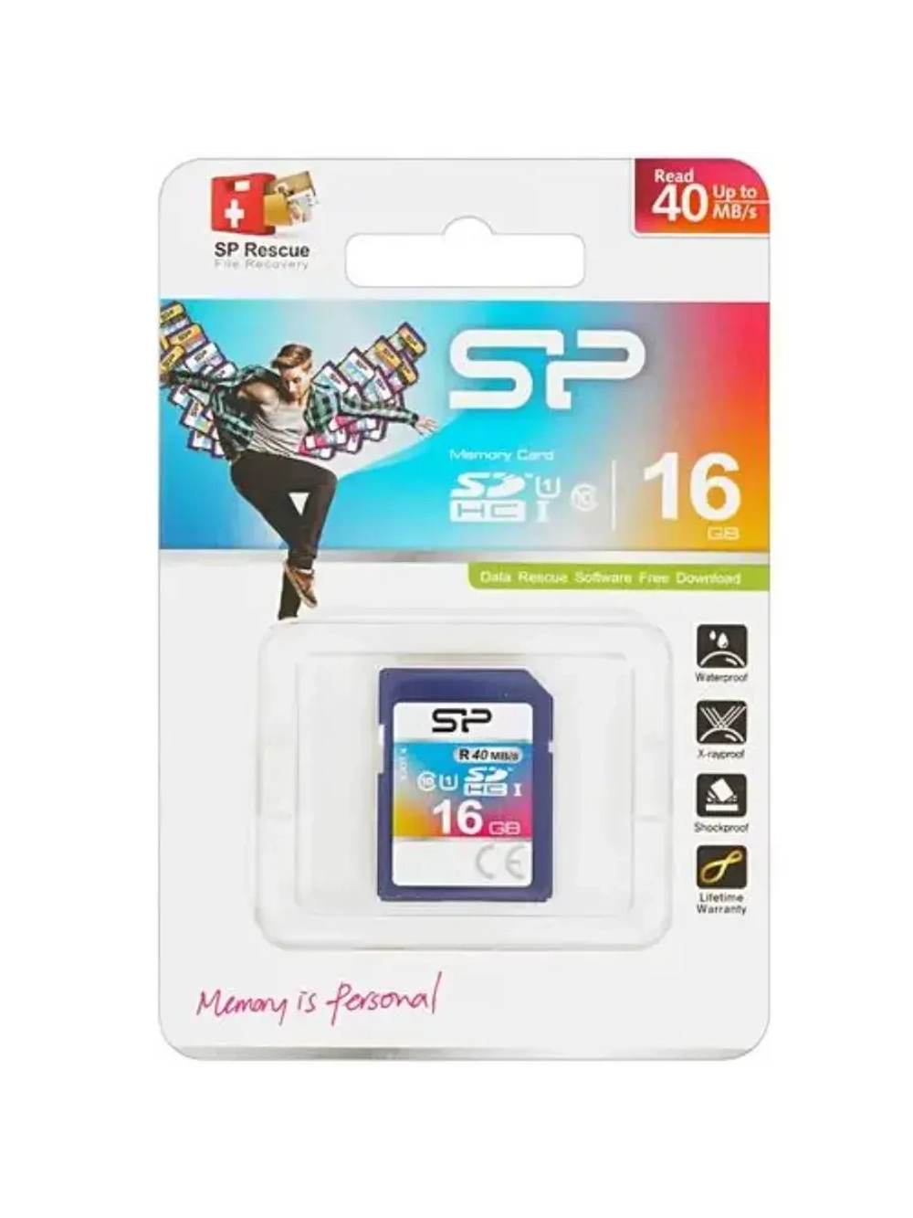 Карта памяти SP016GBSDH010V10 SP016GBSDH010V10 SDHC 16 ГБ