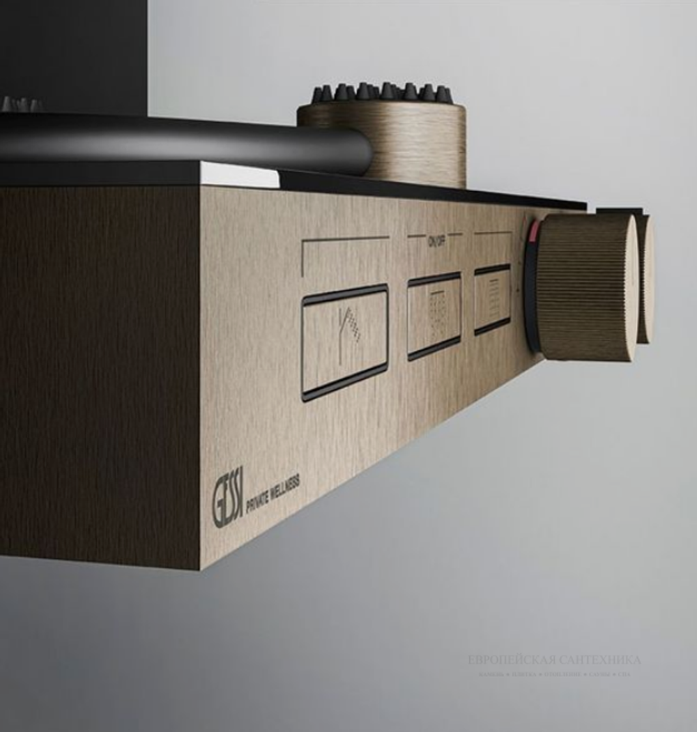 Ручной душ Gessi HI-FI, настенный, магнитный, цвет Black Metal PVD
