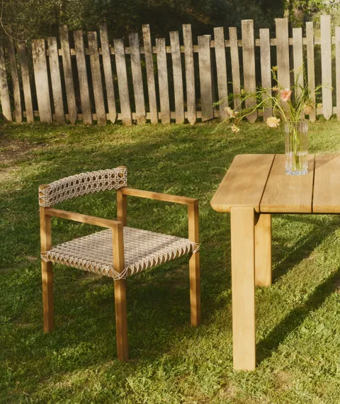 Giverola Стул из массива тикового дерева