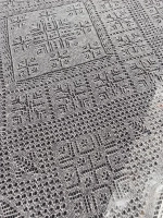 Оренбургский пуховый платок-паутинка А150-02 экрю