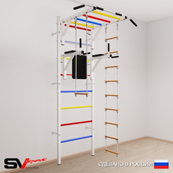 Шведская стенка Sv Sport 549 (Турник рукоход/Брусья/Лестница/Трапеция)