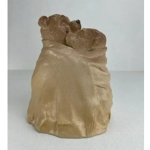 Статуэтка Теплота, 15 см (бежевая, гипс)