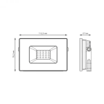 Прожектор Gauss LED Elementary 20W 1745 lm IP65 4000K черный  613100220