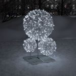 Композиция "светодиодные шары из ровинга"