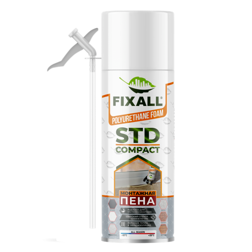 Пена Монтажная Бытовая FIXALL MINI 650мл