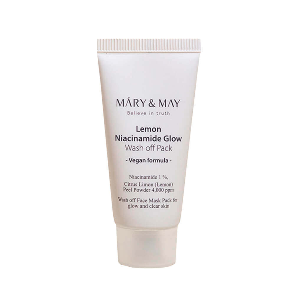 Осветляющая глиняная маска с витаминос С и ниацинамидом Mary&May Lemon Niacinamide Glow Wash Off Pack 30 г