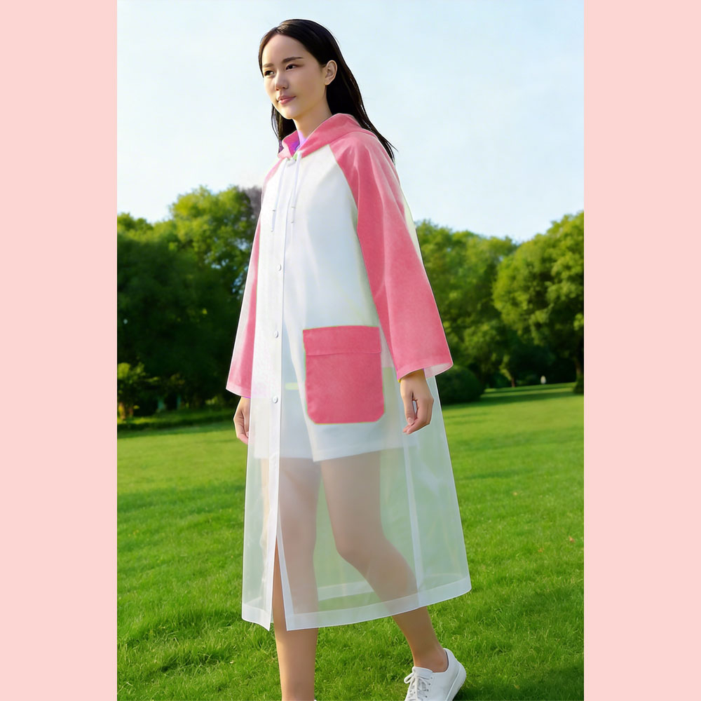 Дождевик р. M, розовый, EVA