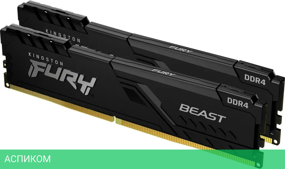 Оперативная память Kingston Fury Beast 2x8GB DDR5 5600MHz (KF556C40BBK2-16)