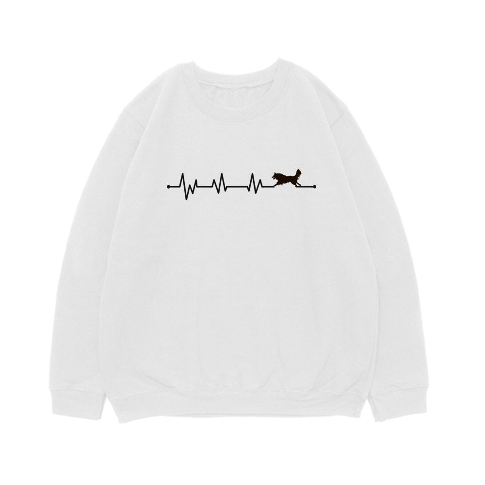 Свитшот "Бордер Колли - сердечный ритм"