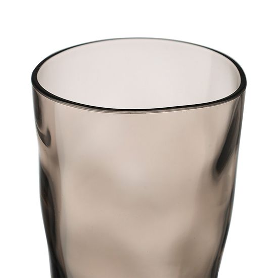 Набор стаканов из акрила hollow, 550 мл, серо-коричневый, 4 шт.