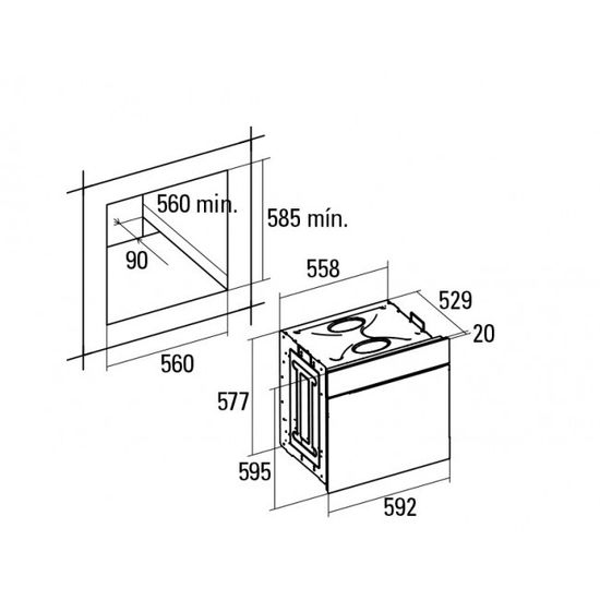 Электрический духовой шкаф CATA MD 7009 WH