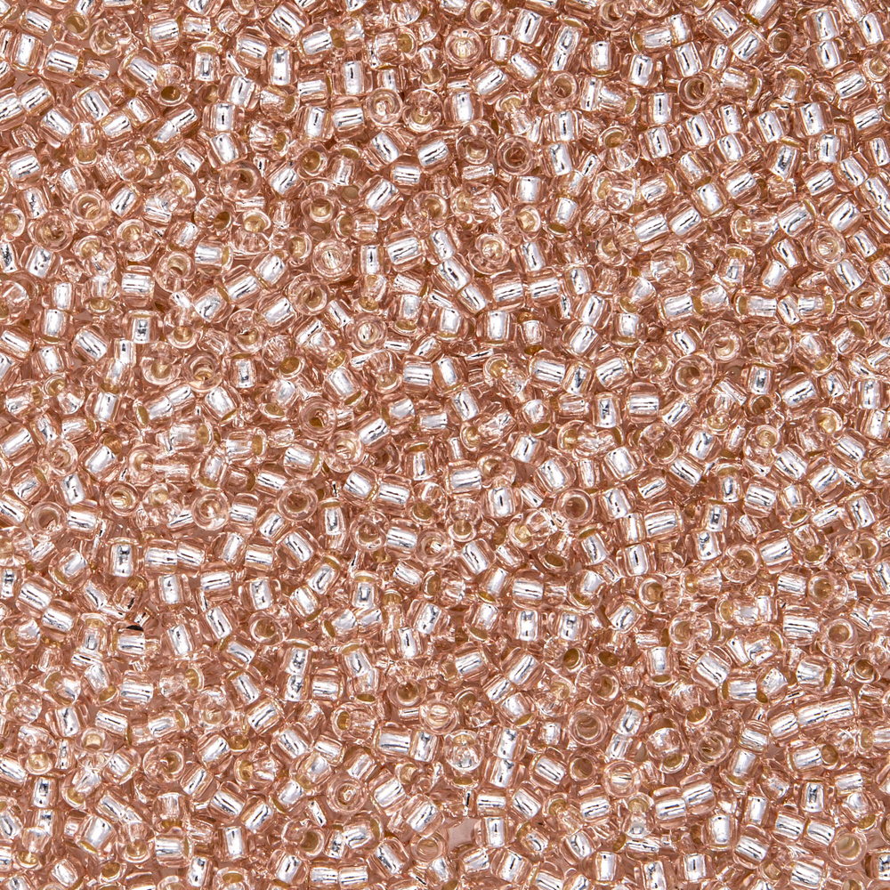 Японский бисер TOHO Round 15/0 (№31), с внутренним серебрением, прозрачный