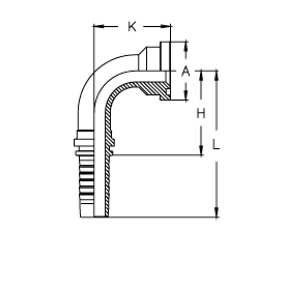 Фитинг DN 16 SFS 3/4 41.3 (90)