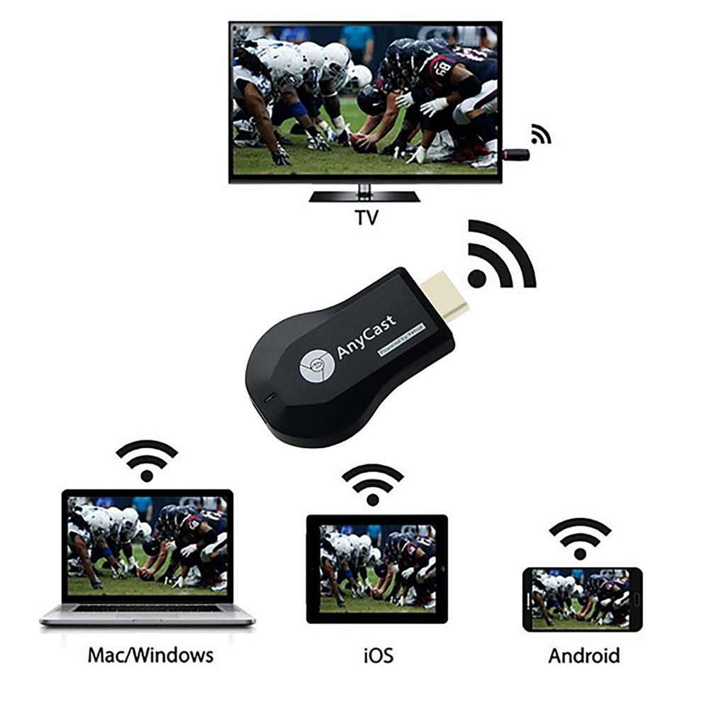 Медиаплеер-ресивер WiFi HDMI AnyCAST M18 Plus Display Dongle (Черный)