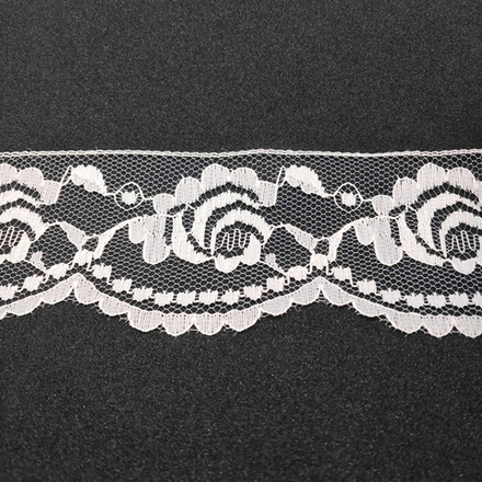Кружево 50 мм, цвет сливочный, намотка 25 м (10216022/290118/0000971/3_Испания)