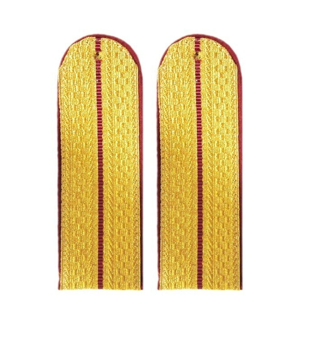 Погоны парадные золотые металлизированные ФСИН один краповый просвет