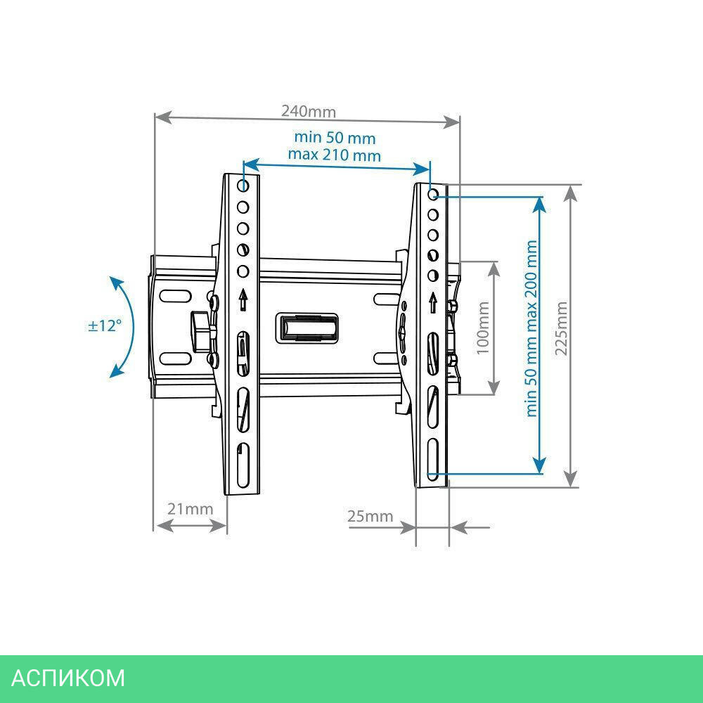 Кронштейн Arm Media PLASMA-6 черный (10215)