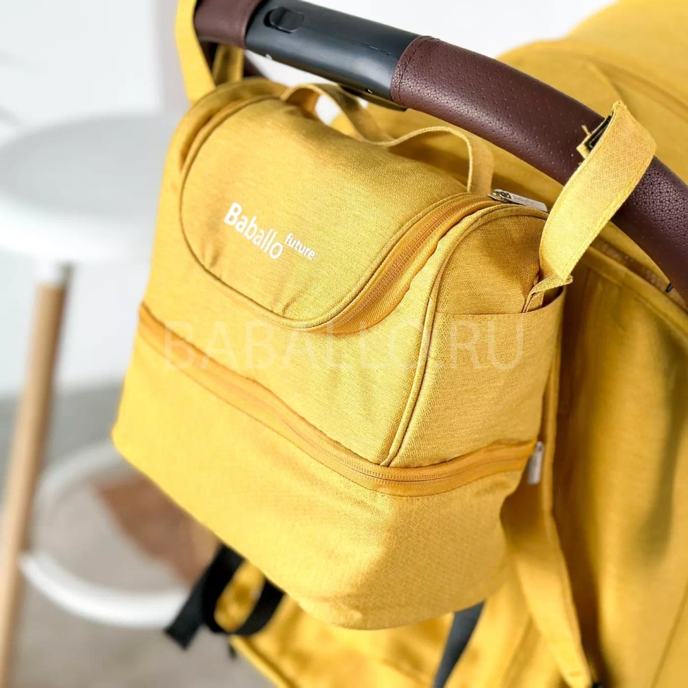 Коляска прогулочная Babalo 2023 жёлтый белая рама
