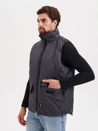 Жилет утепленный "Ритм" (т.серый)