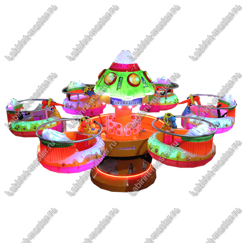 Электрическая Аттракцион карусель "Космическое приключение"