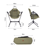Кресло туристическое Naturehike складное, олива, до 120 кг