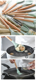 Набор кухонных принадлежностей из 13 предметов, с подставкой