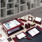 Набор подарочный настольный BESTAR "Platon" из дерева, 11 предметов, цвет "красное дерево", 236373