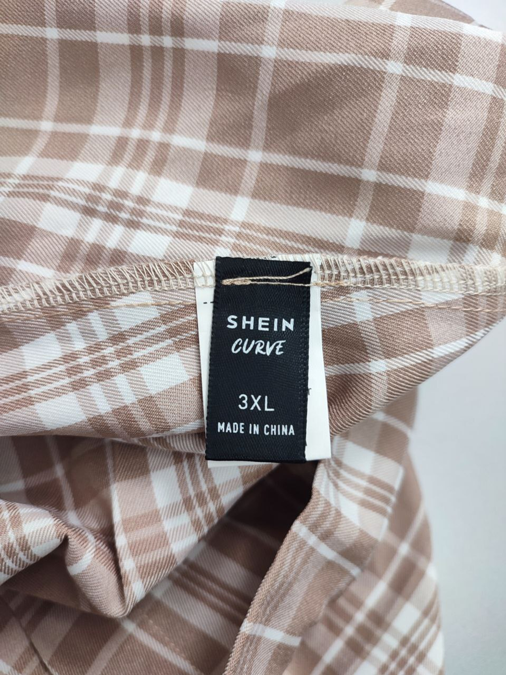 Юбка Shein в клетку 50 размер