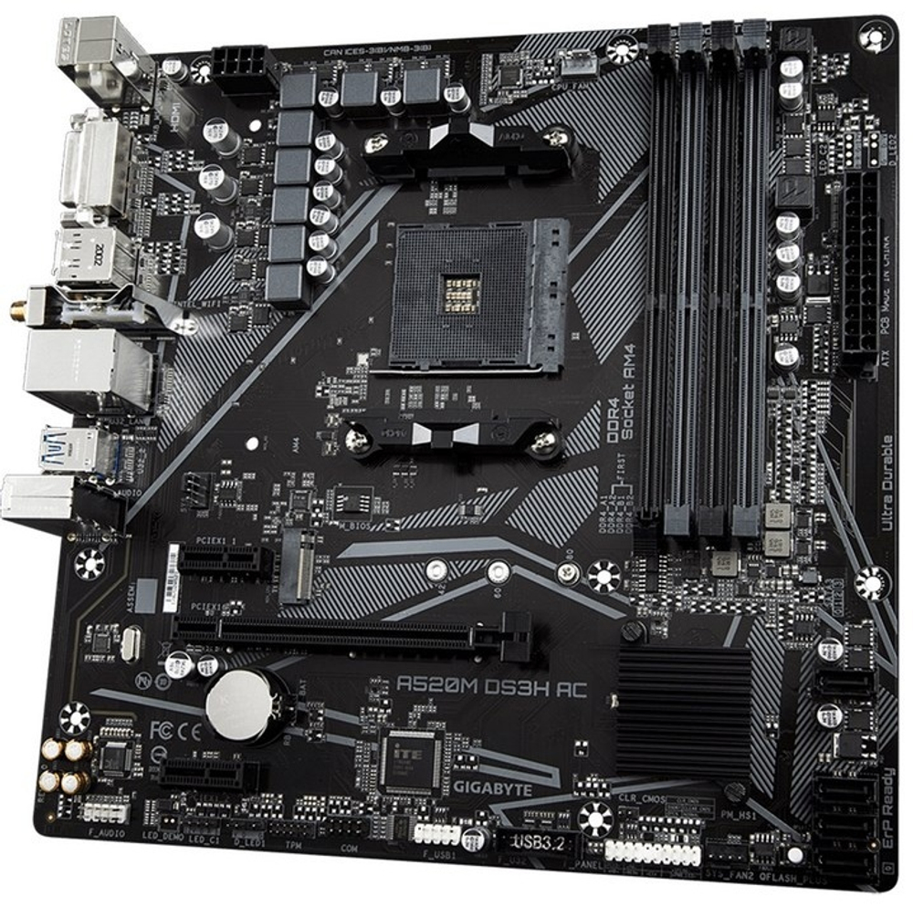 МАТЕРИНСКАЯ ПЛАТА GIGABYTE A520M DS3H AC (REV1.4)