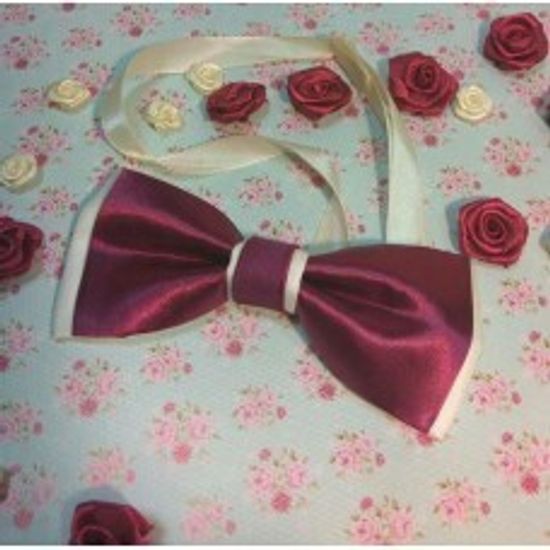 Галстук бабочка классика, лайм глянец