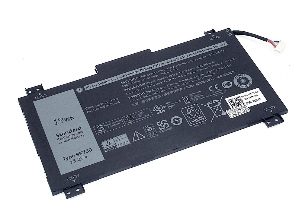 Аккумуляторная батарея для ноутбука Dell Latitude 10 STE2 (9KY50) 15.2V 1240mAh