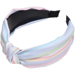 Ободок для волос «ЛАФАНТАЛЬ», мятный шлейф, ширина 4см, микс 6 цветов (стикер на внутр. часть)