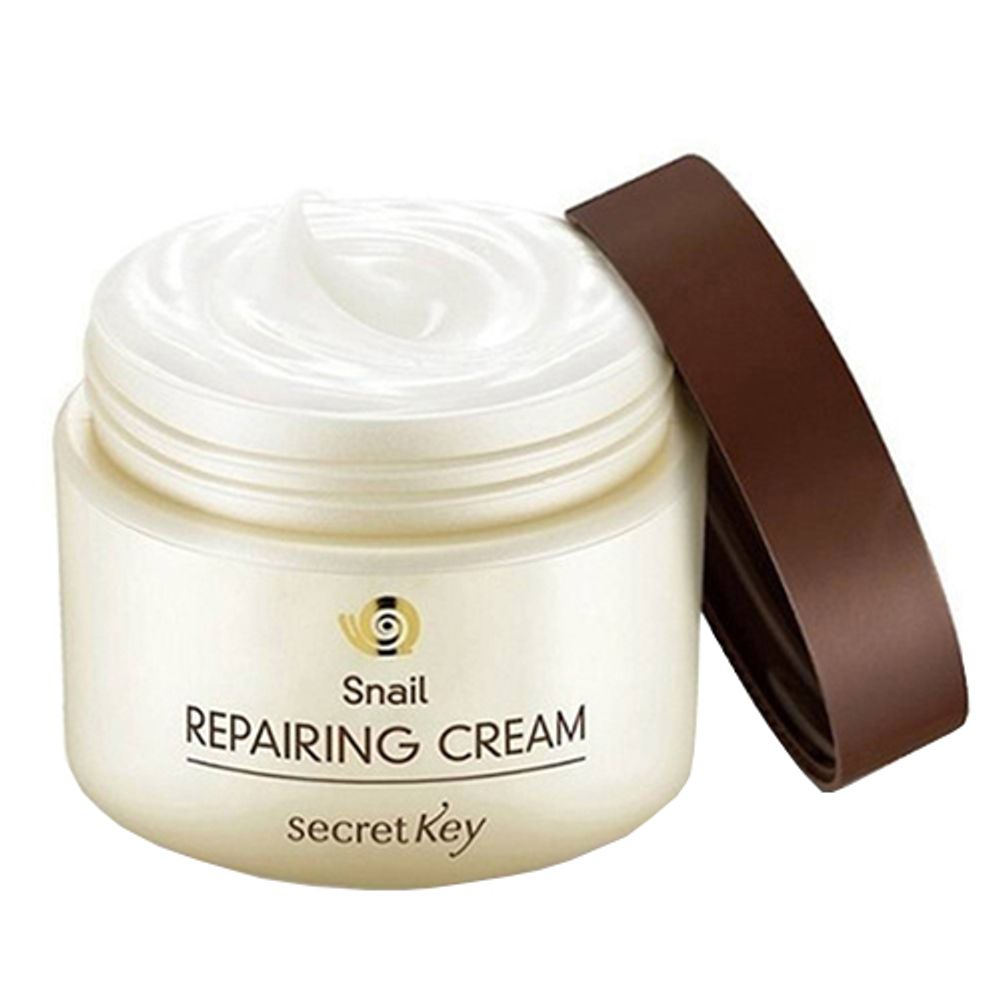 Secret Key Крем для лица с муцином улитки - Snail repairing cream, 50г