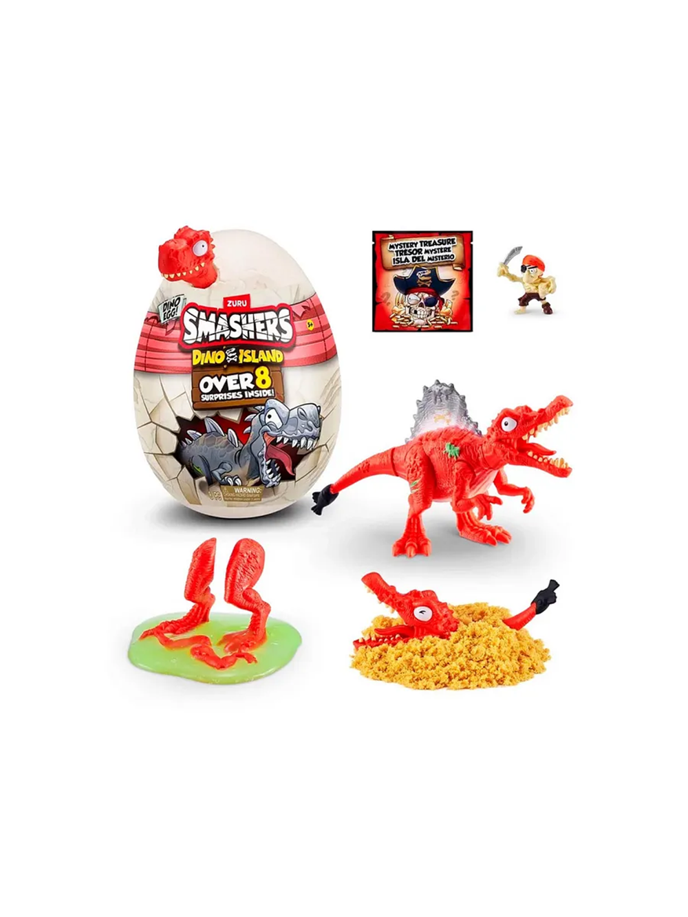 ZURU Smashers 7486SQ Dino Island — яйцо-сюрприз с динозаврами, раскопки