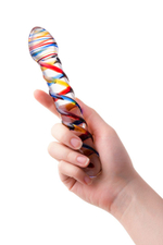 Стеклянный фаллос Sexus Glass, гладкая головка, 19,5 см