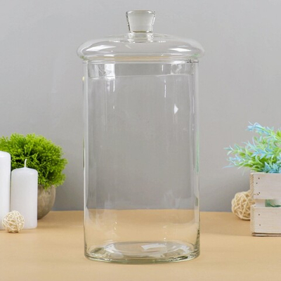 Ваза Трубка 146  Падерборн с крышкой 14,5х30см (h-25см без/крышки)