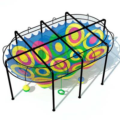 Верёвочный игровой комплекс «Нескучайка» 10×7×4 м