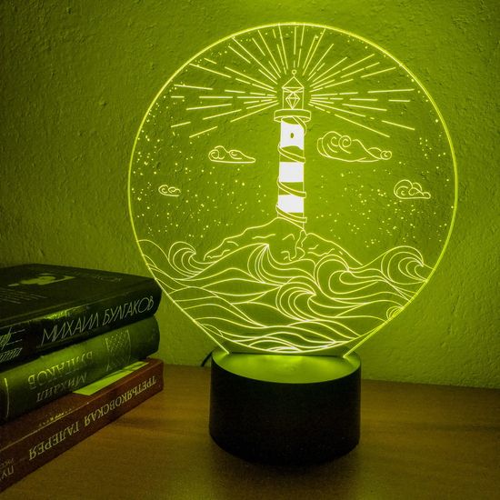 3D лампа Маяк