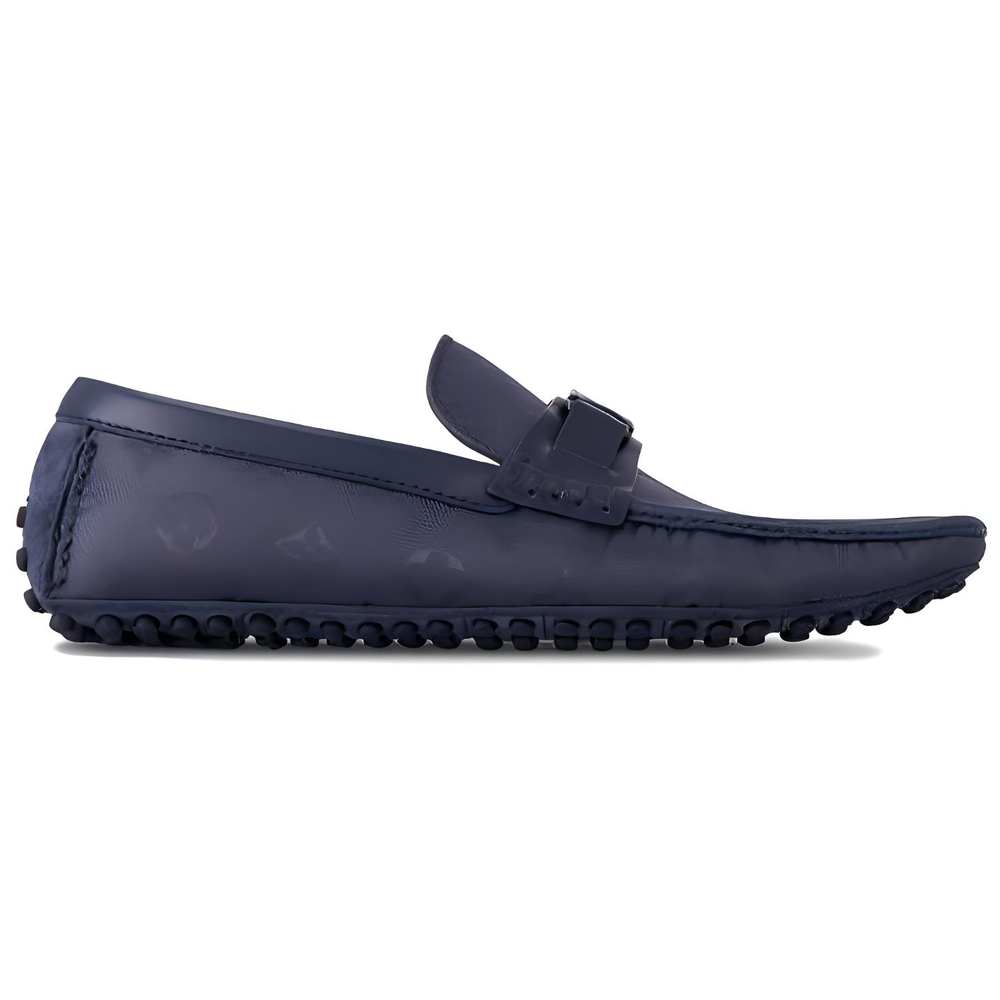 LOUIS VUITTON Hockenheim Gommino Loafers Men"s Dark Blue