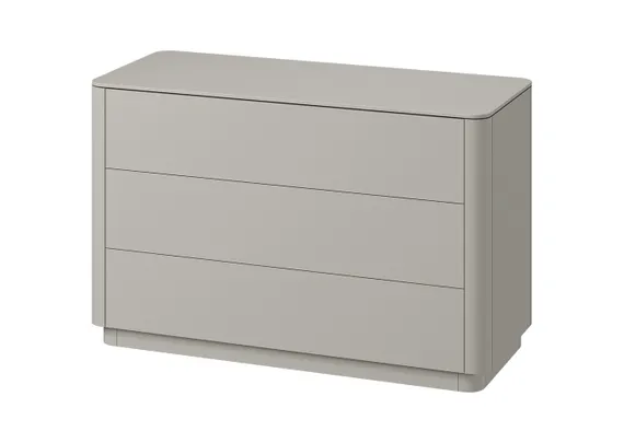 Комод Tammi 3 ящика ширина 120 см (серо-бежевый)