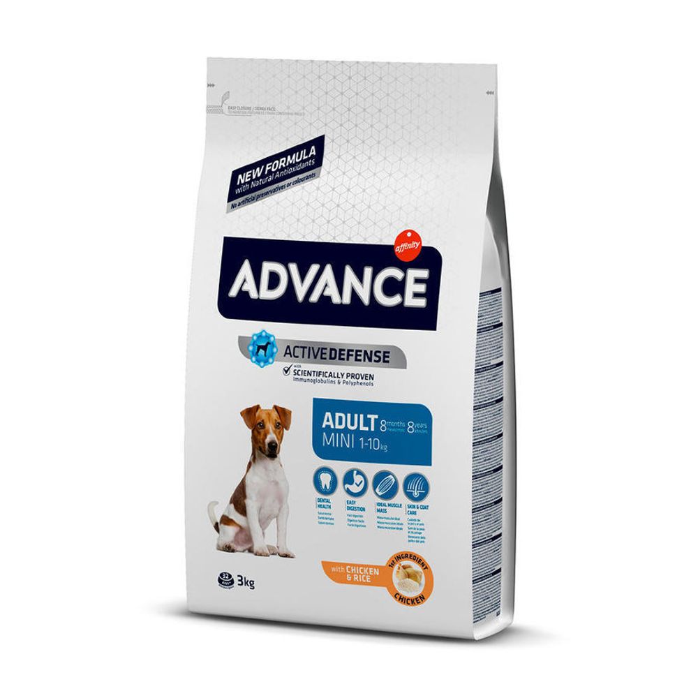 ADVANCE сухой корм для взрослых собак малых пород (с 8 месяцев) (Mini Adult) 3 кг