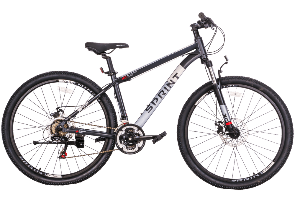 Велосипед TechTeam Sprint 27.5&quot;х16&quot; черный 2022