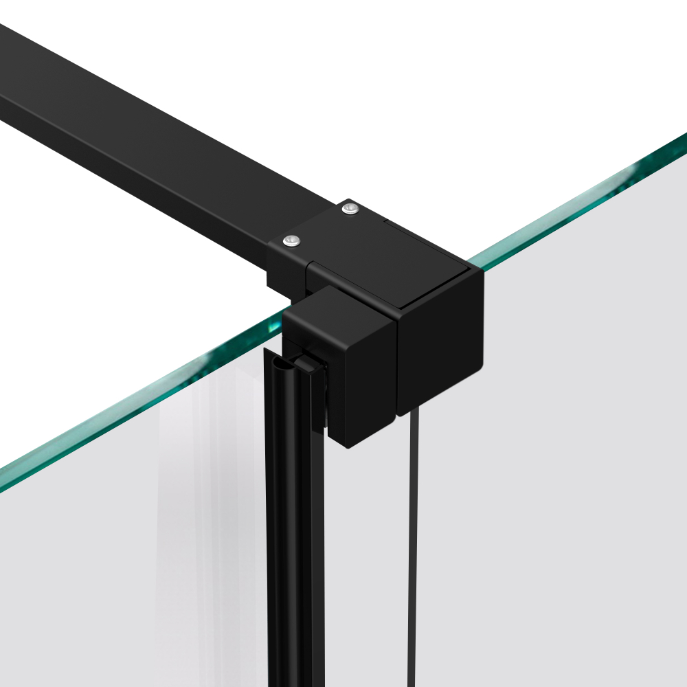 Душевая перегородка Walk-In VSW-1WSL120CGB, 1200*2000, черный матовый, стекло тонированное