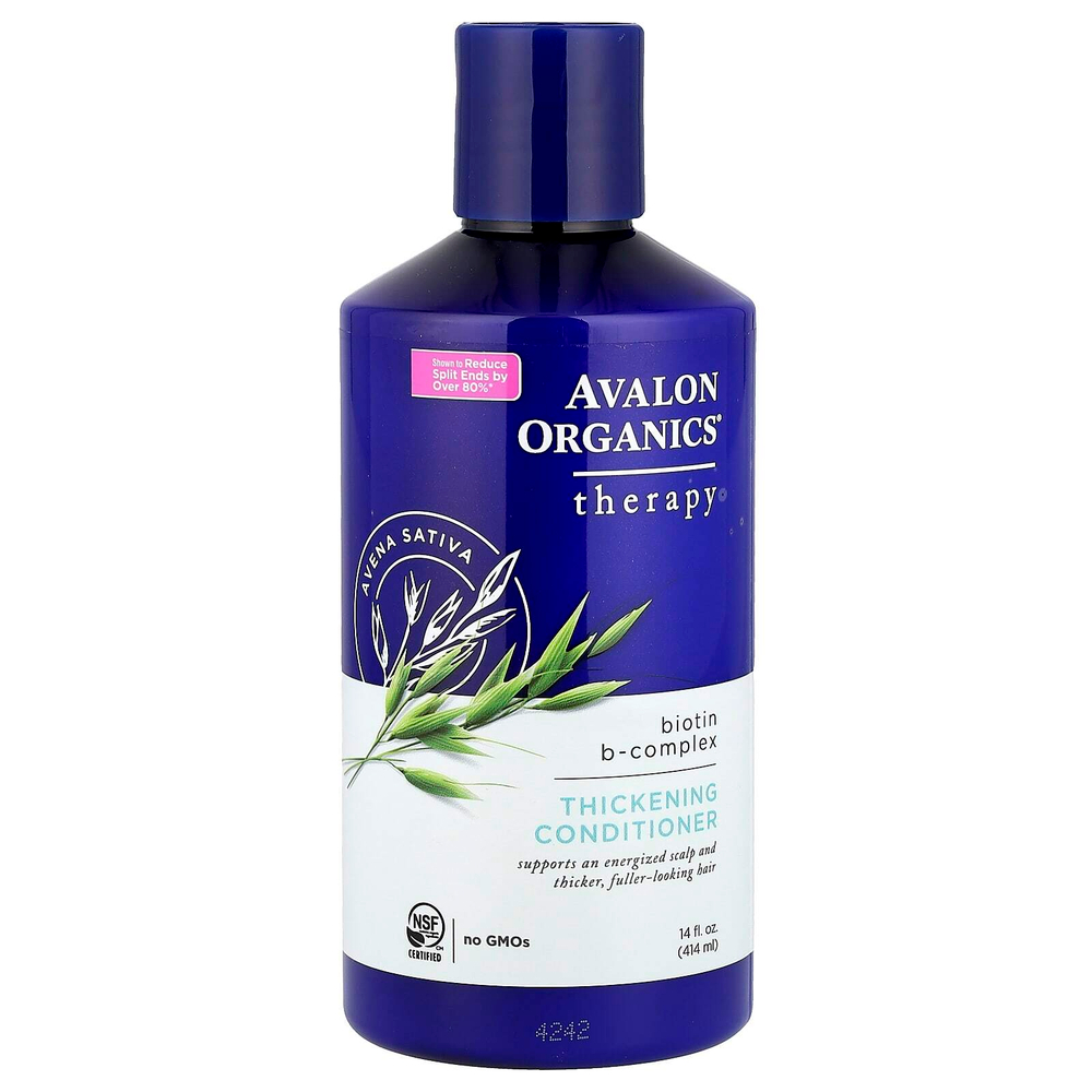 Avalon Organics, кондиционер для густоты волос, с биотином группы B, 414 г (14 жидк. унций)