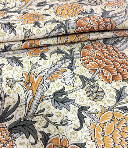 Гобеленовая ткань Артишок оранж. ширина 175 см