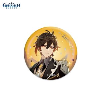 Значок Character Banner Art Can Badges Vago Mundo Zhongli 6974096534166