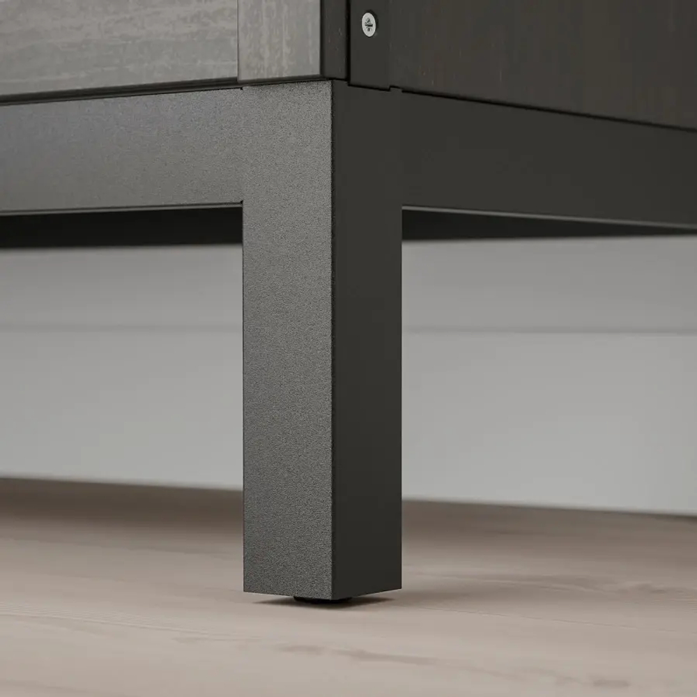 Тумба под ТВ с подставкой - IKEA KALLAX/КАЛЛАКС ИКЕА, 39х78х147 см, черный